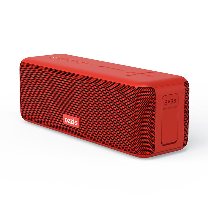 สีแดง ประเภท C Outdoor Bluetooth Speaker System สายไร้สาย 640g Mp3 Wav Ape Flac Music Format