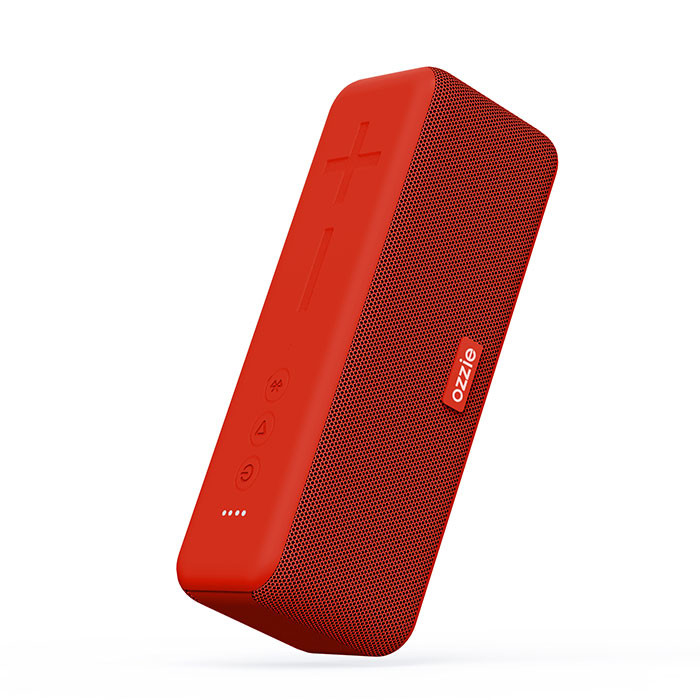 สีแดง ประเภท C Outdoor Bluetooth Speaker System สายไร้สาย 640g Mp3 Wav Ape Flac Music Format