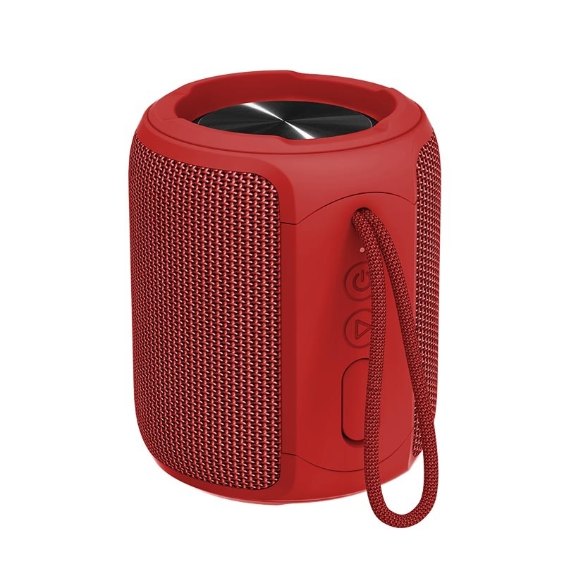 สีแดง Tws ฟังก์ชัน Bluetooth เครื่องเสียงกลางแจ้ง กันน้ํา Ipx7 Aux Support For Patio