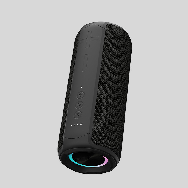 เวลาชาร์จ 2-3 ชั่วโมง LED Light Bluetooth Speaker 450g พร้อมฟังก์ชันการจับคู่ TWS