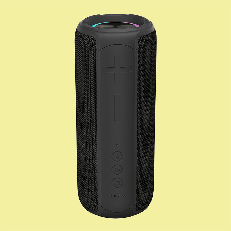 สเปคเกอร์พกพา LED Light Bluetooth พร้อม TPU ABS Textile 10W*2 Output สําหรับการจับคู่ TWS และการโทรฟรีมือ