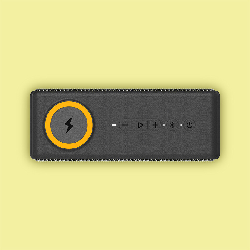 10m ยาวไร้สายการชาร์จ สเปคเกอร์ Bluetooth 10-15W สเปคเกอร์ไร้สายการชาร์จ 4-12H เวลาเล่น