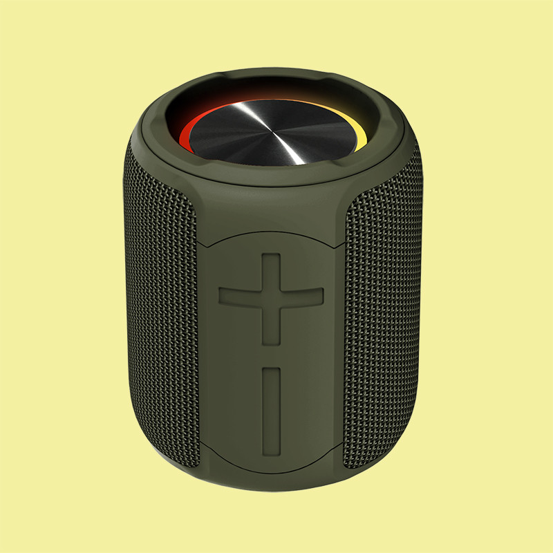 เครื่องเสียงกลางแจ้ง 16W Bluetooth พร้อมฟังก์ชัน TWS มือฟรีเรียก 70Hz-20KHz ความถี่ตอบสนอง